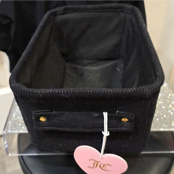 Juicy Couture Home Logo Corduroy Decorative Storage Basket - Picture 5 of 9